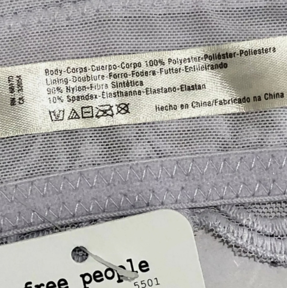 NWT-FREE PEOPLE Evelina Cloudy Lavender Lace Brale - Picture 8 of 10